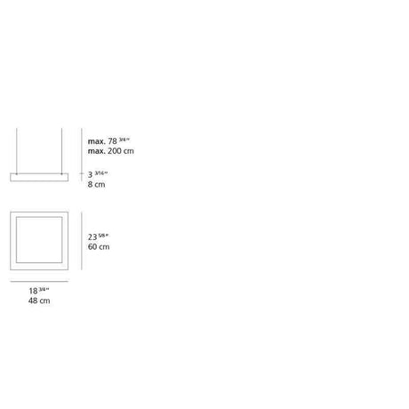 Artemide 1540118A Altrove 80W LED 2-Wire Dimmable Suspension Direct/Indirect Light - Seginus Lighting