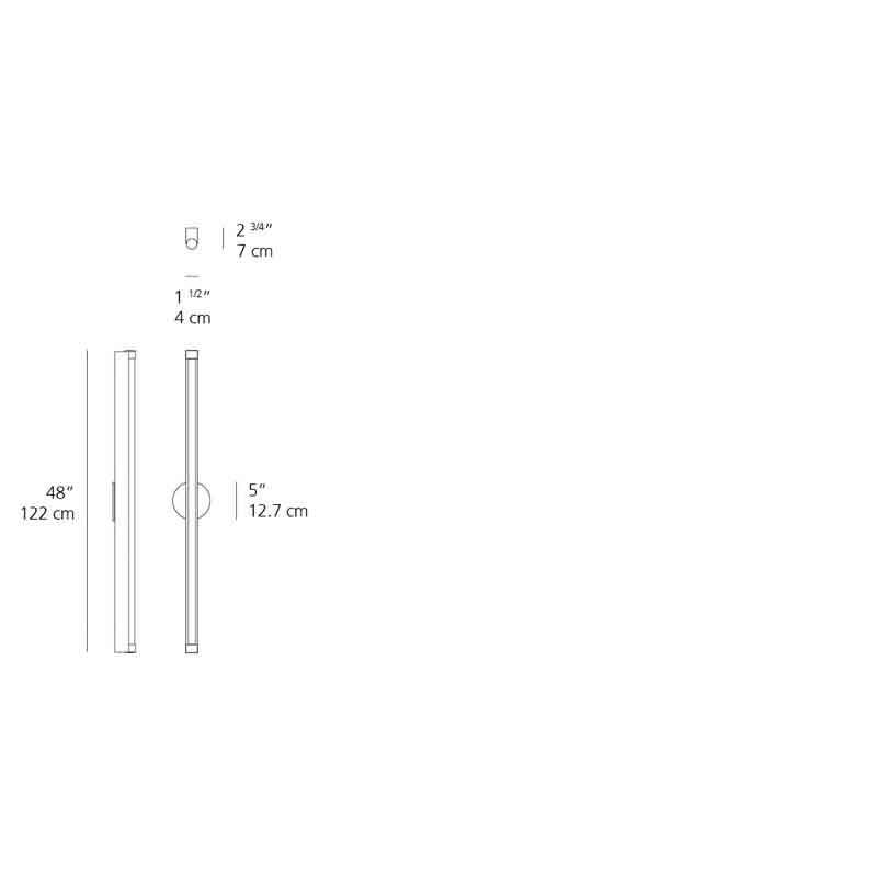 Artemide RD56322 Basic Strip 48 Inch 32W T8 Wall/Ceiling Light - Seginus Lighting