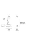 Artemide 1182 Cabildo 29W LED White 2-Wire Dimmable Suspension Light - Seginus Lighting