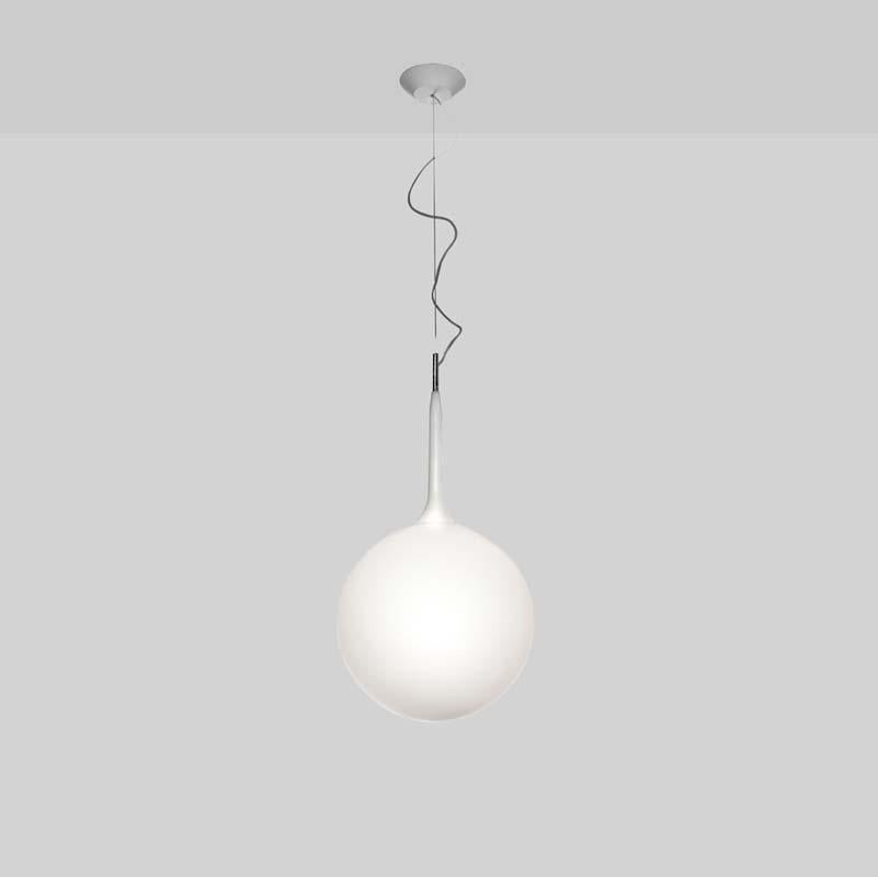 Artemide CAS10 Castore Max 150W E26 White Suspension Light 120V - Seginus Lighting