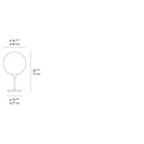 Artemide 104 Castore Max 150W E26 White Table Light 120V - Seginus Lighting