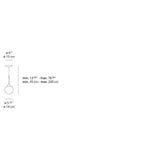 Artemide 1045118A Castore Max 4W E12 White Suspension Light 120V - Seginus Lighting