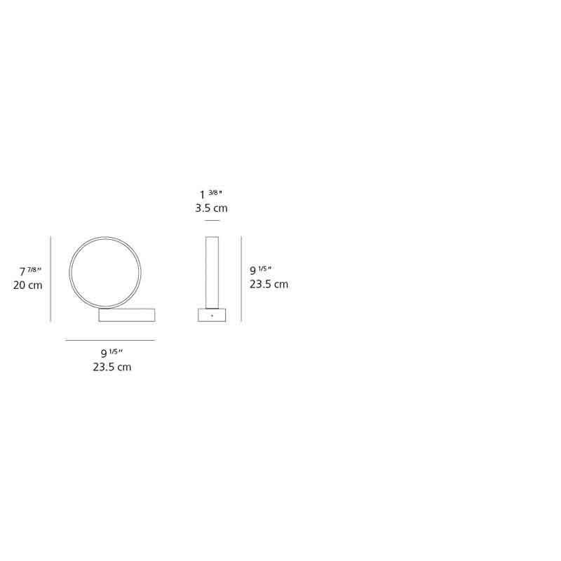 Artemide DDEC0400 Eclittica 14W LED 20 Inch Table Light with Dimmable - Seginus Lighting