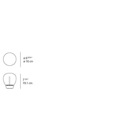 Artemide 18018A Empatia LED MP-MV White Table Light - Seginus Lighting