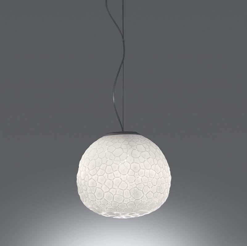 Artemide 17 Meteorite Max 100W E26 White Suspension Light - Seginus Lighting