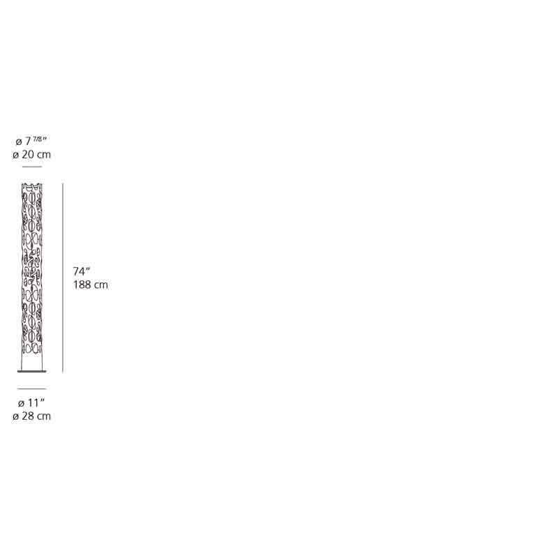 Artemide 1157 New Nature 42W+10W Floor Light 120V - Seginus Lighting