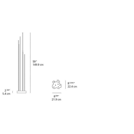 Artemide T087508 Reeds 9.5W LED Single IP68 Outdoor Floor Light - Seginus Lighting