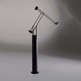 Artemide TIZ0100 Tizio 50W Black Classic Table Hal Light with Floor Support - Seginus Lighting