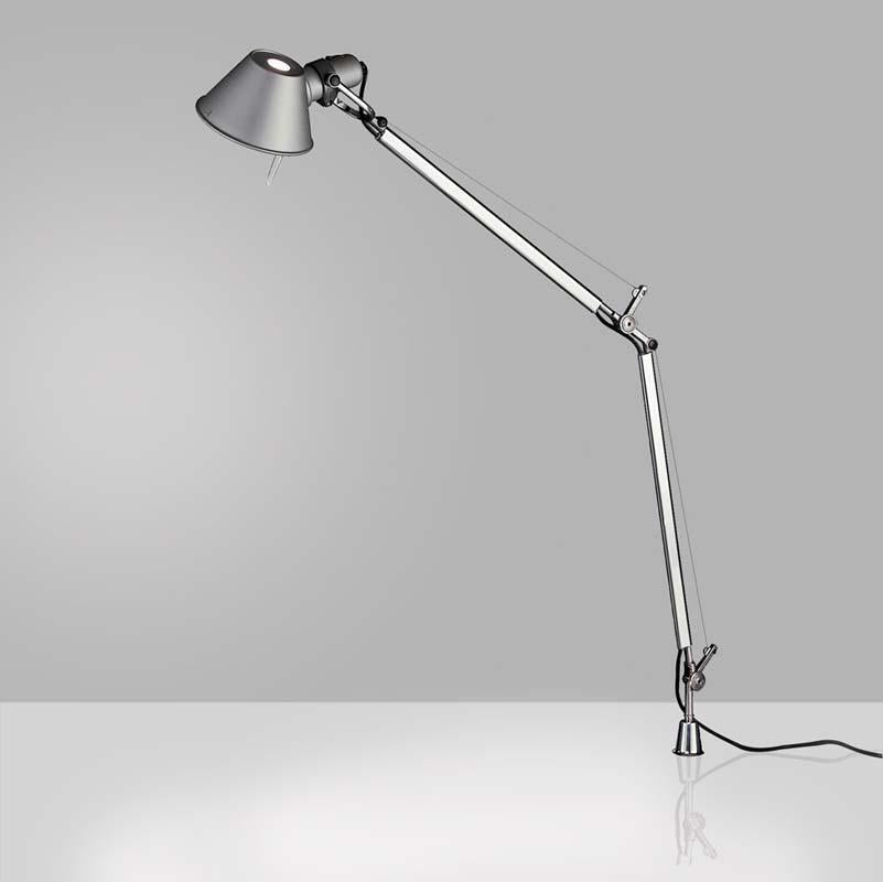 Artemide TOL003 Tolomeo Classic Max 100W E26 Aluminum Table Light with In-Set Pivot - Seginus Lighting