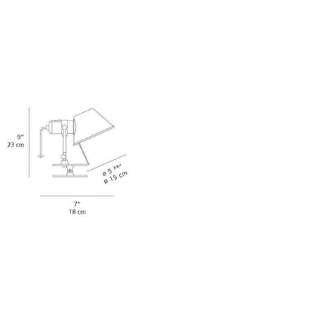 Artemide A044858 Tolomeo Clip Spot 10W LED Aluminum Wall/Ceiling Light - Seginus Lighting