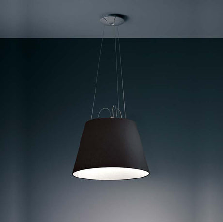 Artemide TLM10 Tolomeo Diffuser Black Mega Suspension Aluminum Light - Seginus Lighting