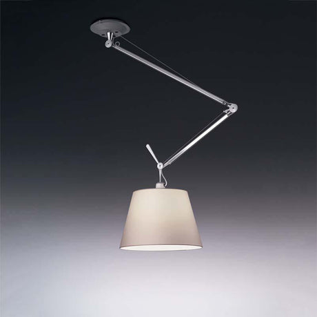 Artemide TOL10100WPOC Tolomeo Max 100W Parchment Off-Center Suspension Light - Seginus Lighting