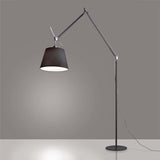 Artemide TLM01 Tolomeo Mega Max 150W E26 Diffuser Black Fiber Floor Light - Seginus Lighting