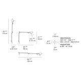 Artemide TOL0069 Tolomeo Mini 10W LED Aluminum Table Light with In-Set Pivot - Seginus Lighting
