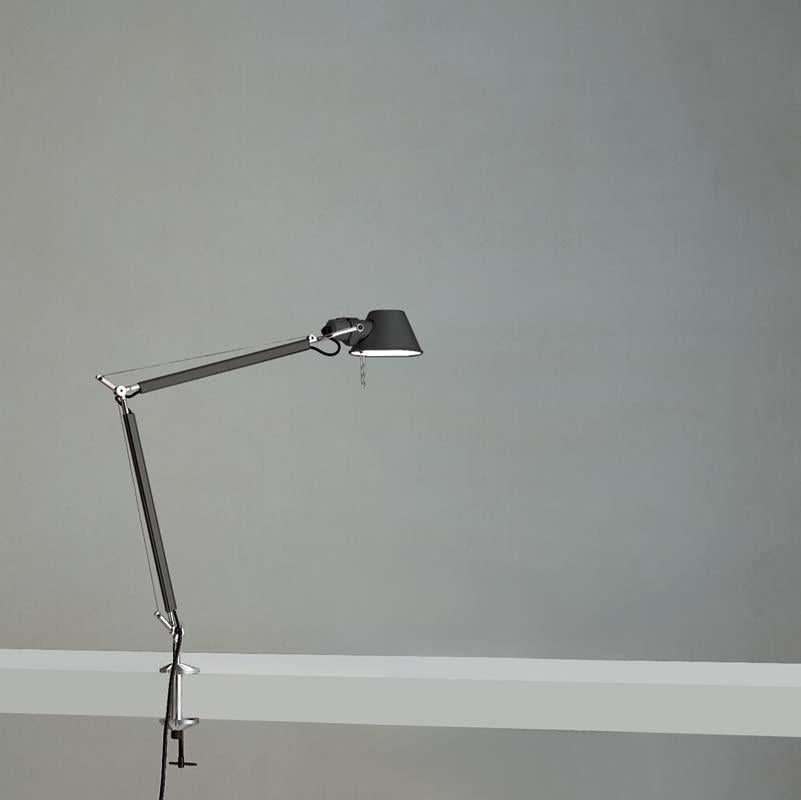 Artemide TOL005 Tolomeo Mini Max 100W E26 Aluminum Table Light with Clamp - Seginus Lighting