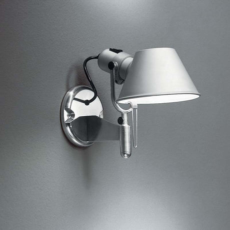 Artemide A0447W58 Tolomeo Spot 10W LED 2700K Aluminum Wall Light with Switch - Seginus Lighting