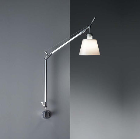 Artemide TLS110 Tolomeo With Shade Max 75W E26 Aluminum Wall Light - Seginus Lighting