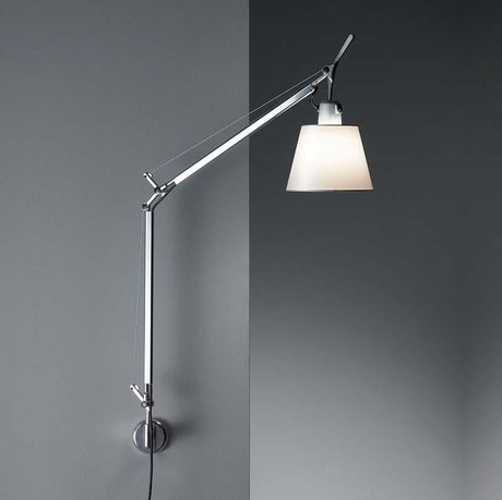 Artemide TLS110 Tolomeo With Shade Max 75W E26 Aluminum Wall Light - Seginus Lighting