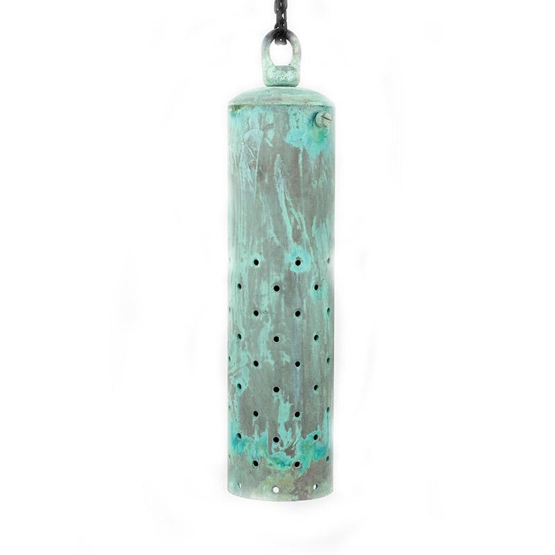 CopperMoon Lighting CM.615 Copper & Brass 8Inch Hanging Pendant Light Perforated Holes