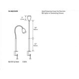 Focus Industries BQ-FC01 7W LED Clamp Series Threaded Egg Stainless Steel Barbecue Light