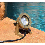 Focus Industries SL-11-LEDM Series Cast Brass LED Module Underwater Light 12V