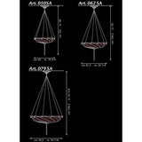 Fortuny 062-SA-3 Medium Scudo Saraceno Plain Silk Suspended - 24-1/4"