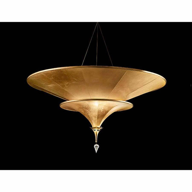 Fortuny 086CAR-1 Icaro 2 Tiers Glass Suspended Fibre Lamp