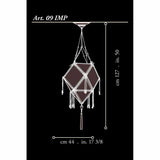Fortuny 09-IMP-3 Concubine - Imperiale Plain Silk Suspended - 18-1/8" Additional Image 1