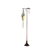 Fortuny 174-ST-1 Floor Lamp Decorated Silk Shade - 68 1/2"
