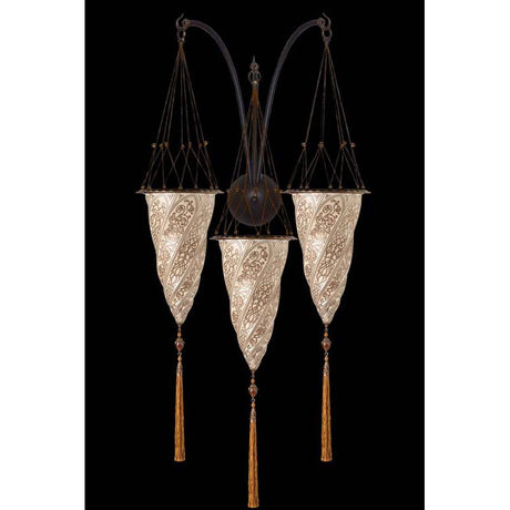 Fortuny G-CM-019-3 Glass Cesendello Triple Arc Wall - 7-1/2" Additional Image 1