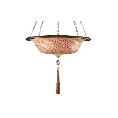 Fortuny G065SA-1 Medium Glass Scudo Saraceno Suspended - 25-5/8" Additional Image 2