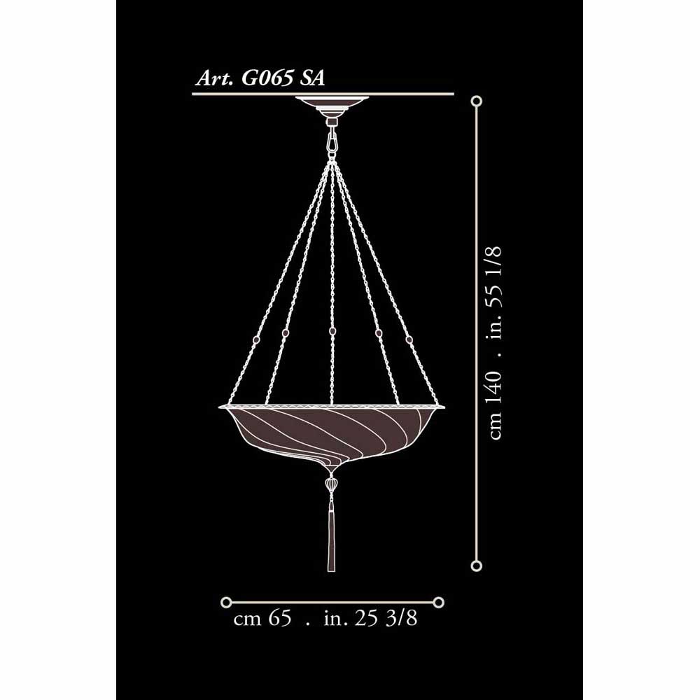 Fortuny G065SA-2 Medium Glass Scudo Saraceno Flush Mounted - 25-5/8" Additional Image 5