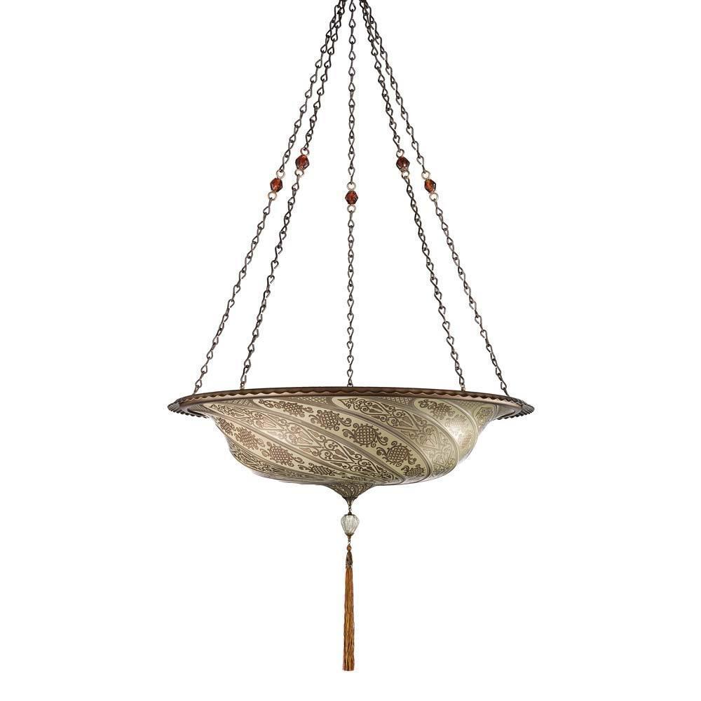 Fortuny G102SA-1 Large Glass Scudo Saraceno Lamp Suspended - 33-5/8" Additional Image 1