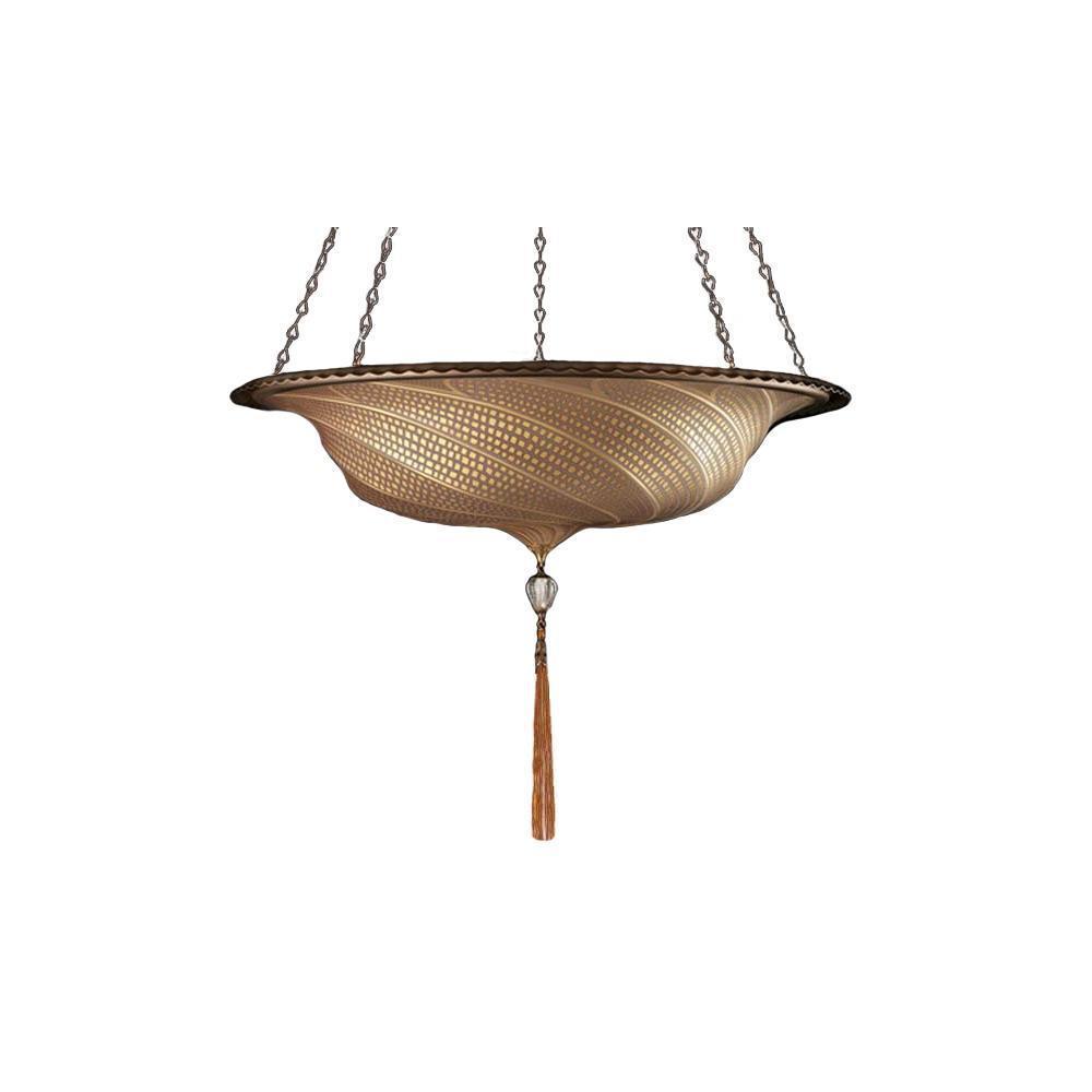 Fortuny G102SA-1 Large Glass Scudo Saraceno Lamp Suspended - 33-5/8" Additional Image 2