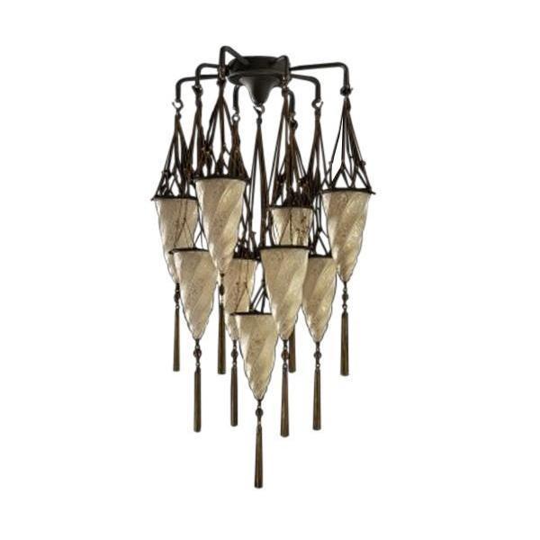 Fortuny GCM019-7-CL 7 Shade Cesendello Ceiling Chandelier - 7-1/2"