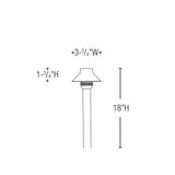 Lightcraft Outdoor Natural Bronze Bella 3 Path Light 12V Stake Included