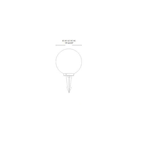 Lightcraft Outdoor Natural Bronze Landscape Globe 12V Stake Included