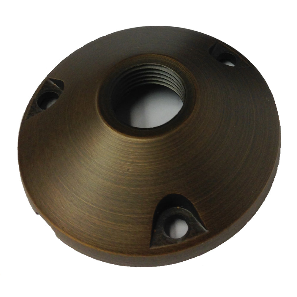 Lite the Nite Brass Round Surface Mounting Base Bronze