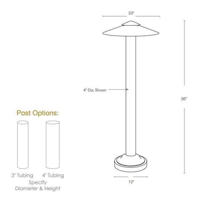 SPJ Lighting SPJ-716-23 6W LED  Bollard Head Only