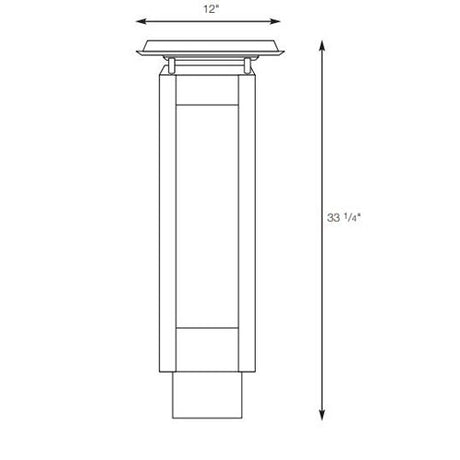 SPJ Lighting SPJ-CB100 Craftsman Bollard