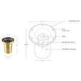 SPJ Lighting SPJ-CBWL-16 2W LED Adjustable Cast Brass Well Light 12V - Seginus Lighting