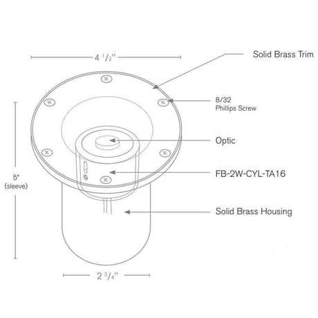 SPJ Lighting SPJ-CBWL-16 8W LED Adjustable Cast Brass Well Light 12V - Seginus Lighting