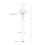 SPJ Lighting SPJ-CC-101 2W LED Pathway Light 12V - Seginus Lighting