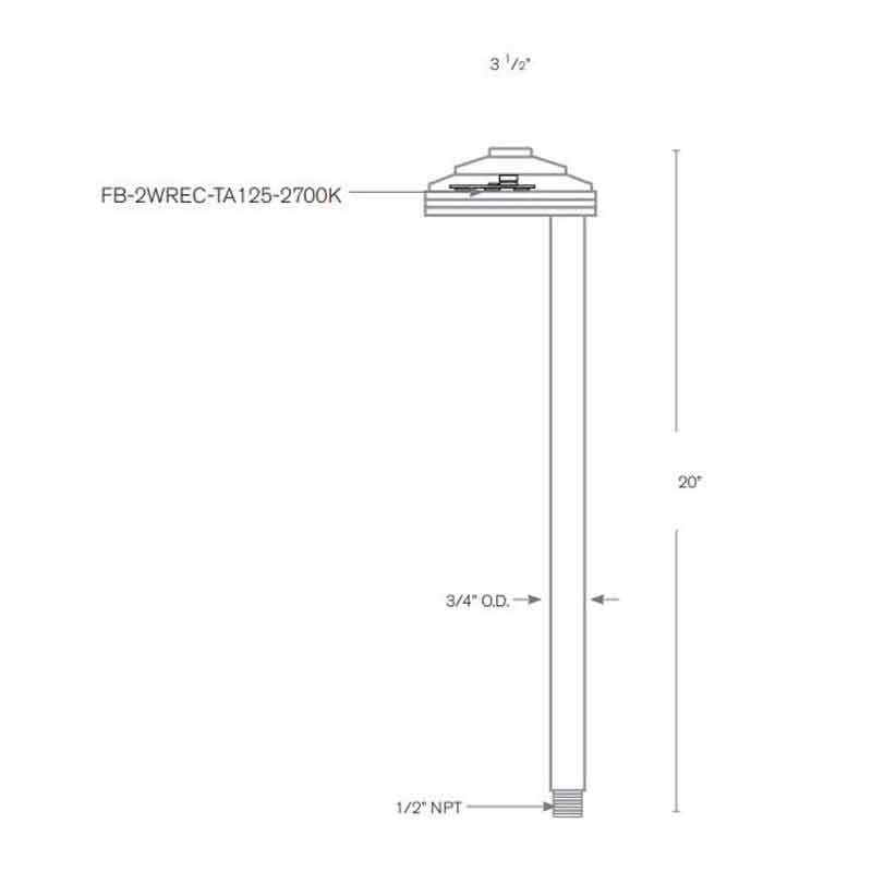 SPJ Lighting SPJ-DR100-2 2W LED Pathlight 12V - Seginus Lighting