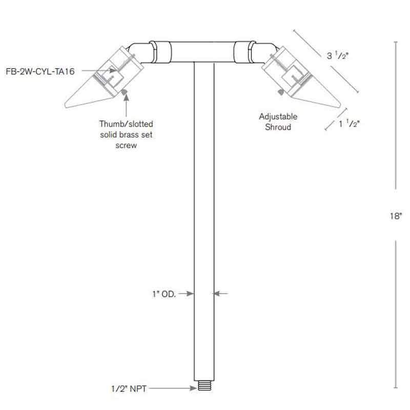 SPJ Lighting SPJ-DSP-100 2W LED Pathlight - Seginus Lighting