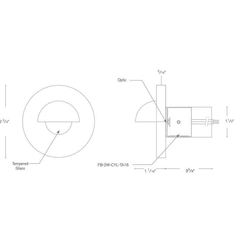 SPJ Lighting SPJ-FB-275-3 2W LED Recessed Mini Accent Light - Seginus Lighting