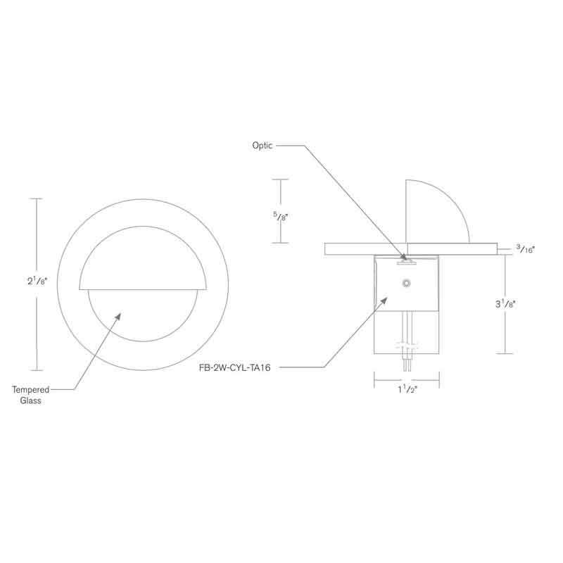 SPJ Lighting SPJ-GDG-3EB-MARKER 2W LED Recessed Mini Accent Light 12V - Seginus Lighting