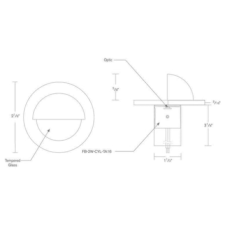 SPJ Lighting SPJ-GDG-3EB-MARKER 2W LED Recessed Mini Accent Light 12V - Seginus Lighting