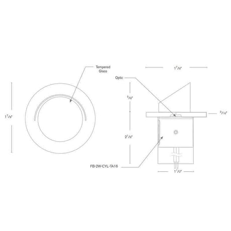 SPJ Lighting SPJ-GDG-3SH 2W LED Recessed Mini Accent Light 12V - Seginus Lighting