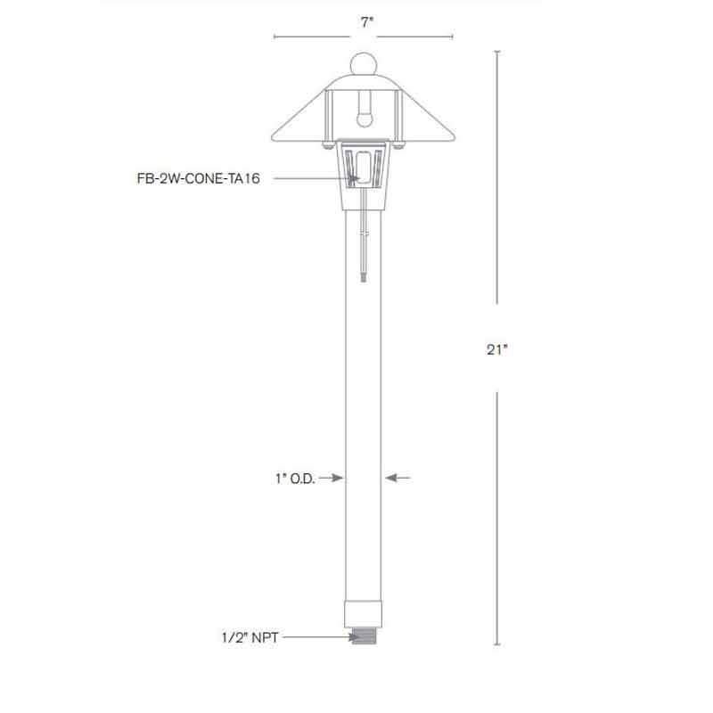 SPJ Lighting SPJ-HPL-7 2W LED Pathway Light 12V - Seginus Lighting